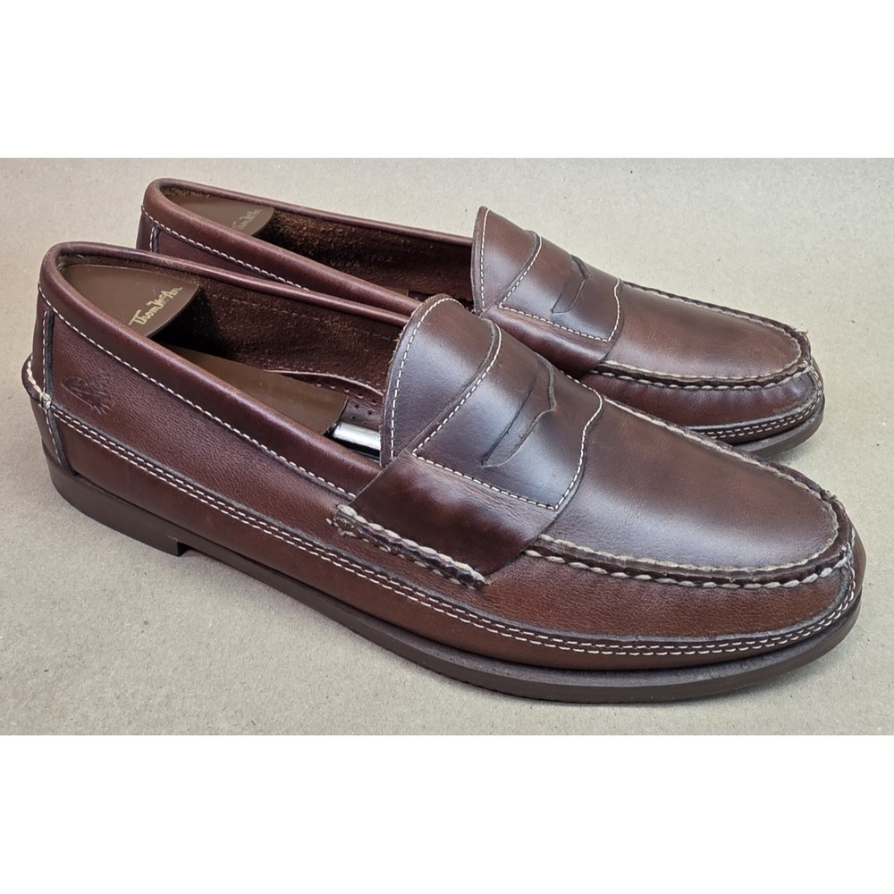 Heartland (Sz 12 M) Penny Loafer Men's Shoes Brown